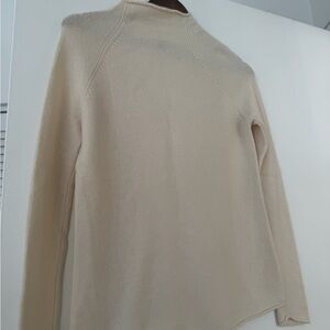 Theory Cream Turtleneck Sweater